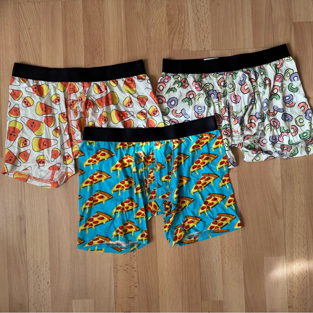 Bundle of 3 MeUndies Men’s Boxer Briefs Underwear, NWOT, Size Small